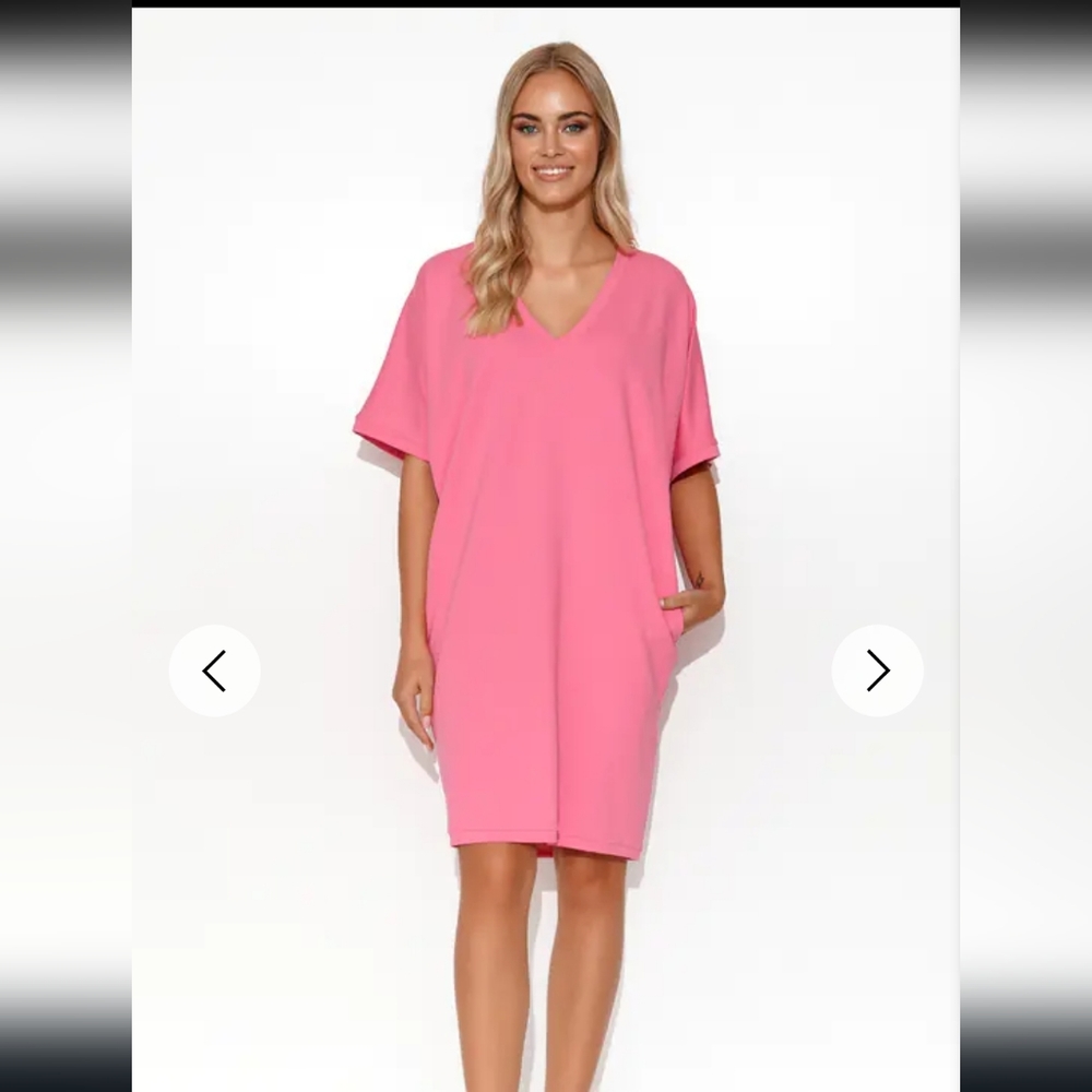 CBR Pink V Neck Dress Size M / L